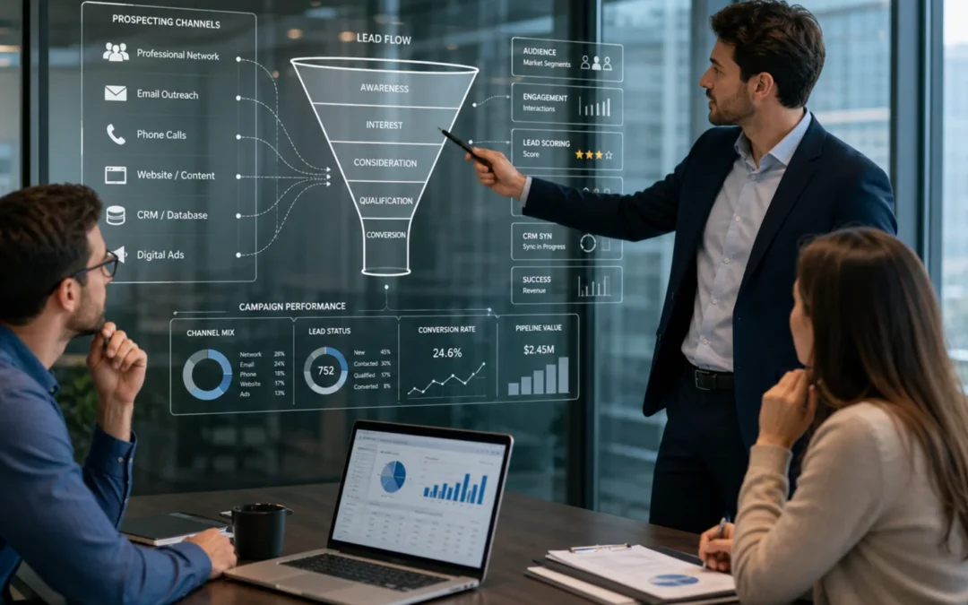 ¿Estás prospectando en los canales correctos? La estrategia previa define el éxito comercial